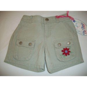 Be Bop Bebop Girls Shorts Olive Army Grey Gray 5